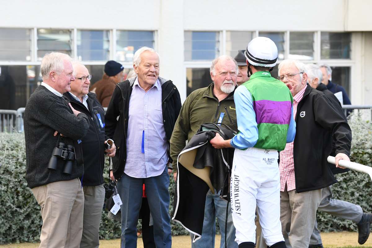 Celebrating Carnaby's win at HB in May 2021