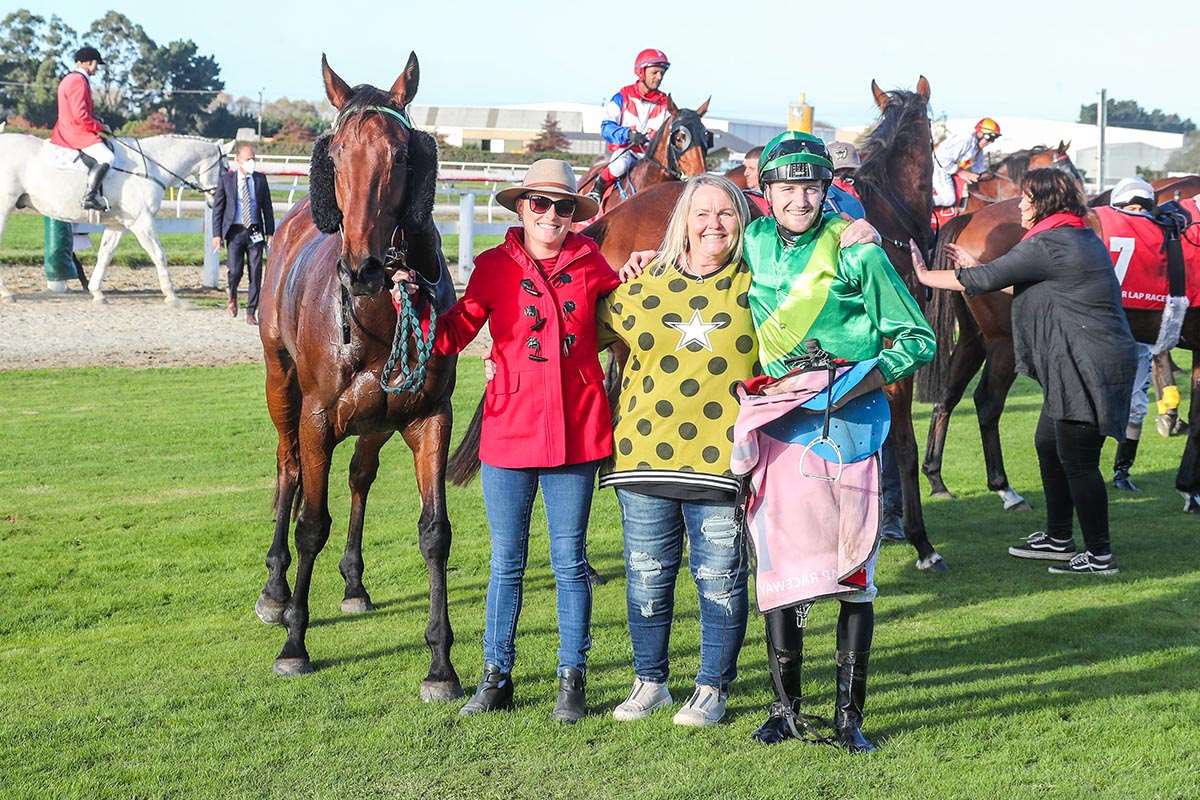 Celebrating at Phar Lap Raceway!